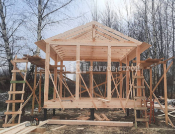 Каркасная беседка 4х5, Тверская обл., Кимрский р-н.